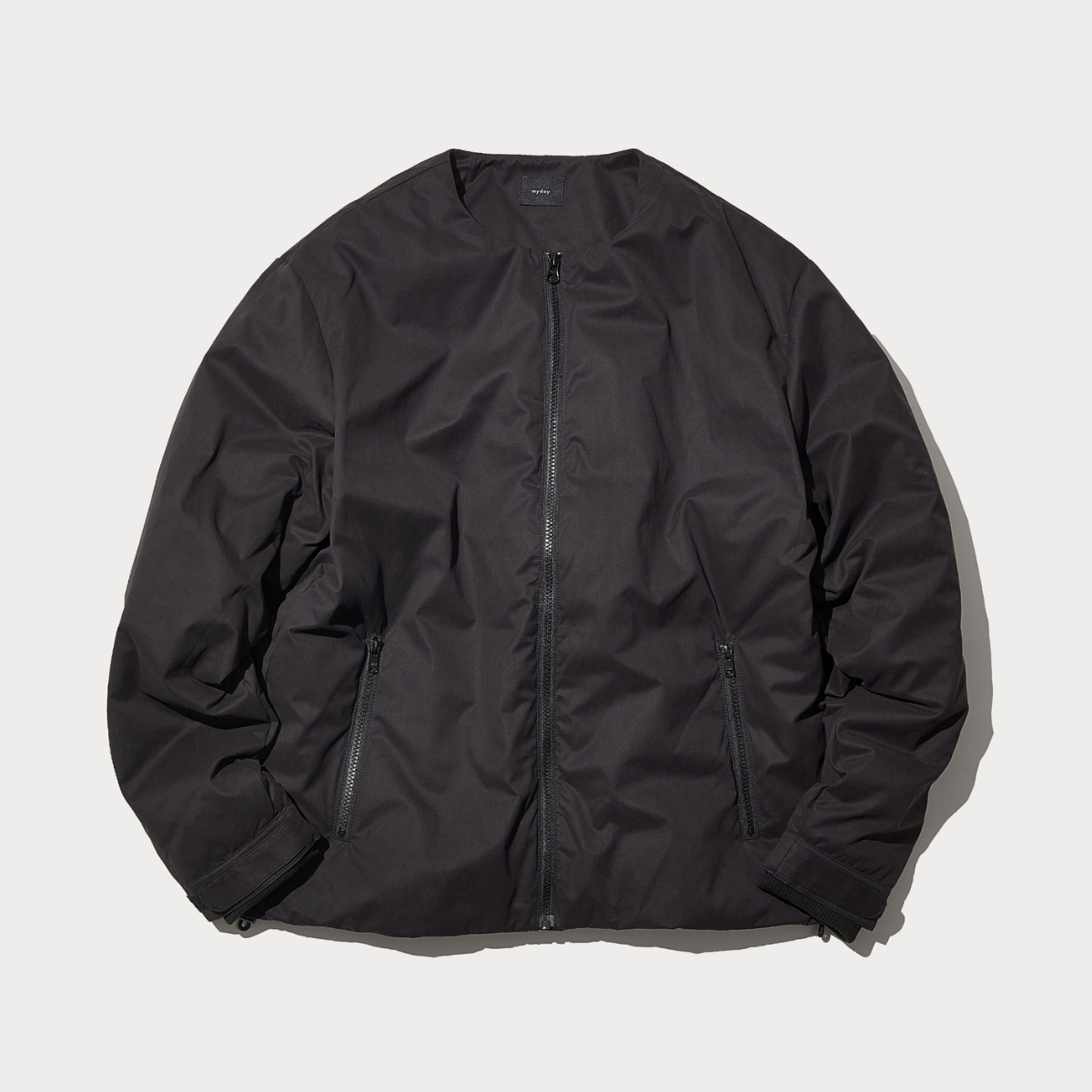 Collarless Down Jacket