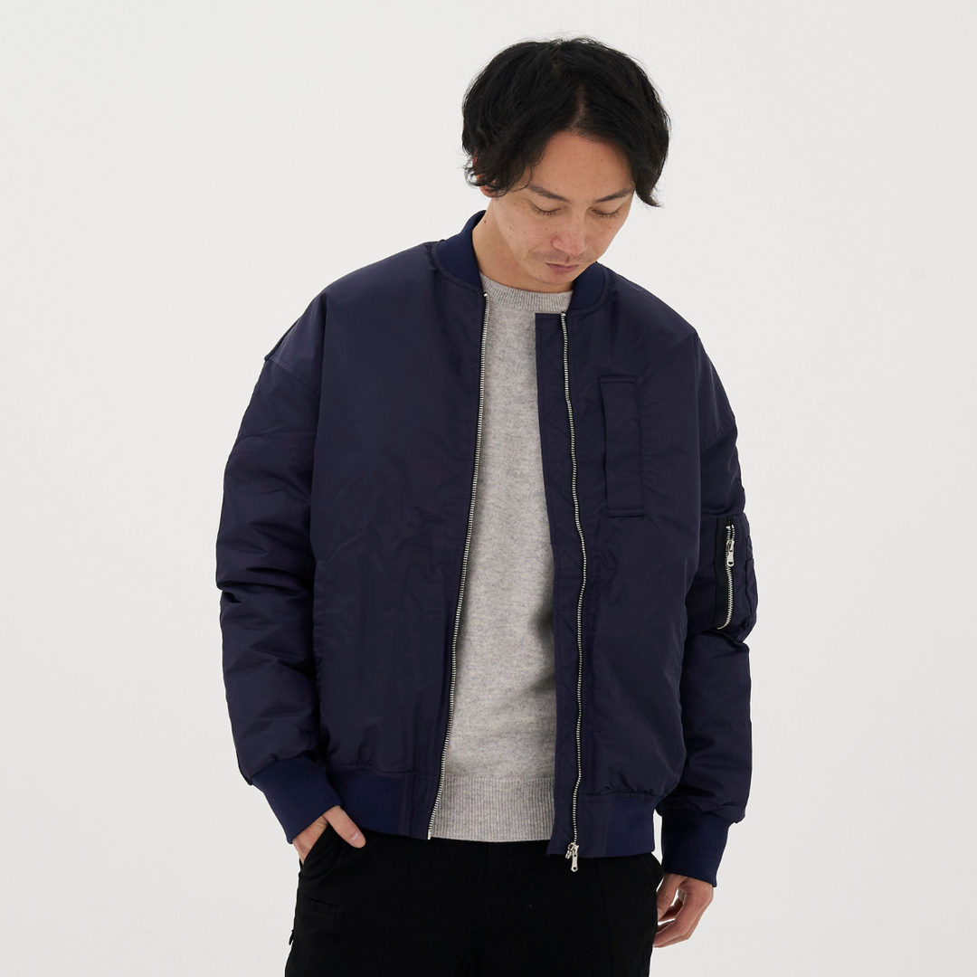 FACETASM ネイビー MA-1ダウンジャケット FACETASM ネイビー MA-1ダウンジャケット - メルカリ