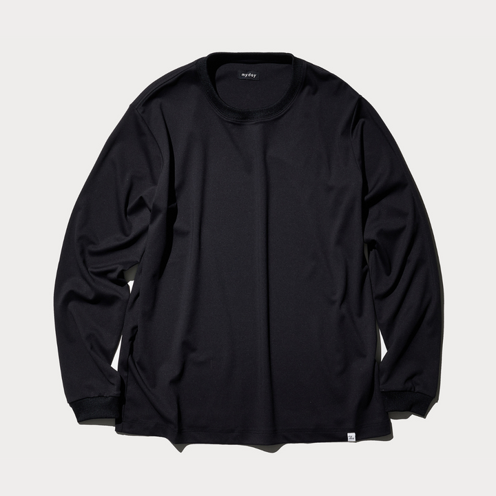 ★Y's ワイズ PLAIN STITCH LONG T シワ加工 ロンT Y's BIG LONG SLEEVE TEE / PLAIN STITCH WRINKLE (BLACK)の商品
