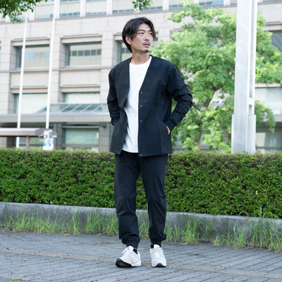 美品　myday セットアップ ファンクショナル　カーディガン　パンツ　ブラック Functional Pants – my day