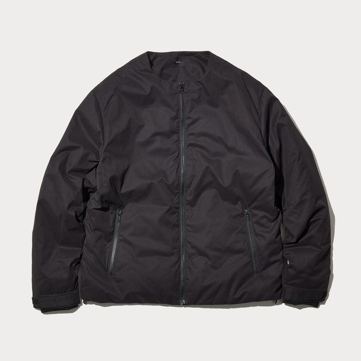 Collarless Down Jacket