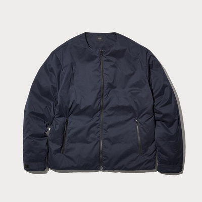 Collarless Down Jacket